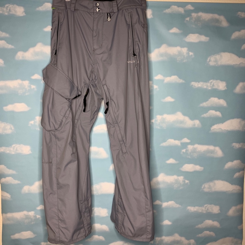 Volcom- Light Blue Snowboarding Pants size small